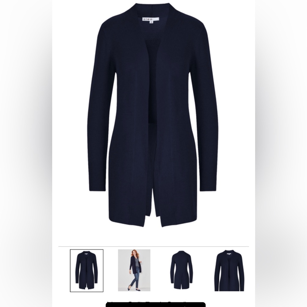CLEO | Navy Split Back Cardigan XL
